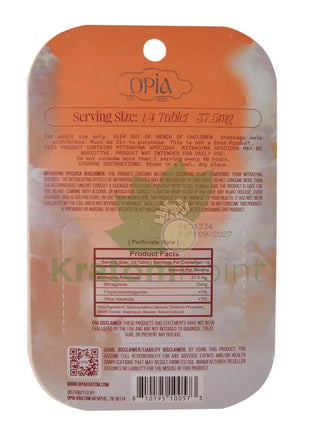 Opia Classic Mitragynine Tablets 150mg 4 tablets