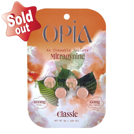 Opia Classic Mitragynine Tablets 150mg 4 tablets