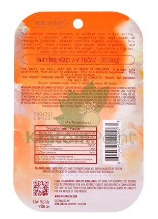 Opia Classic Kratom Extract Tablets 150mg 4 tablets