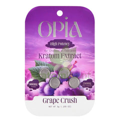 Opia High Potency Grape Crush Mitragynine Tablets 240mg 4 tablets - kratom extract