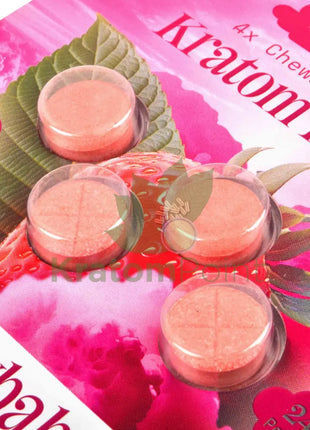 Opia High Potency Strawbabe Mitragynine Tablets 240mg 4 tablets - kratom extract