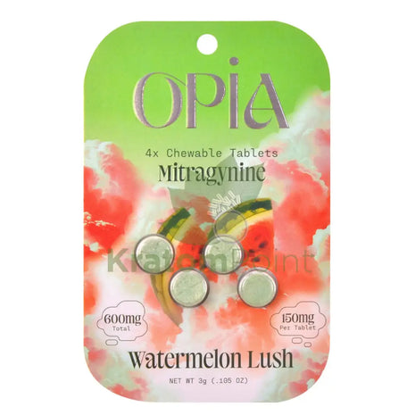 Opia Watermelon Lush Kratom Extract Tablets 150mg 4 tablets