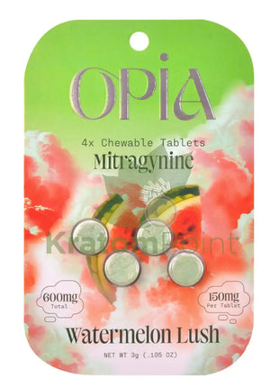 Opia Watermelon Lush Kratom Extract Tablets 150mg 4 tablets