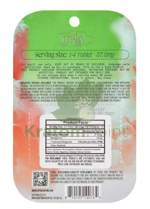 Opia Watermelon Lush Kratom Extract Tablets 150mg 4 tablets