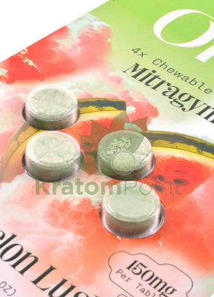 Opia Watermelon Lush Kratom Extract Tablets 150mg 4 tablets