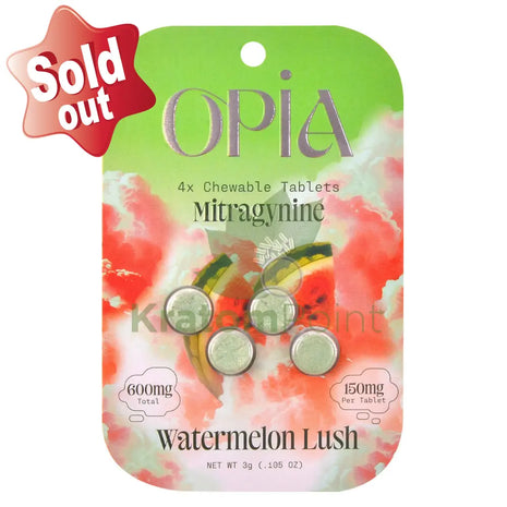 Opia Watermelon Lush Kratom Extract Tablets 150mg 4 tablets