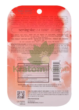 Opia Wild Cherry Kratom Extract Tablets 150mg 4 tablets