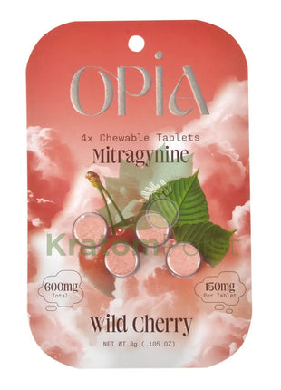 Opia Wild Cherry Mitragynine Tablets 150mg 4 tablets