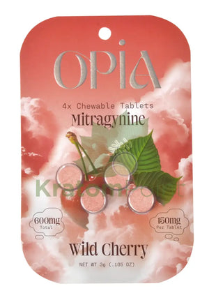 Opia Wild Cherry Mitragynine Tablets 150mg 4 tablets