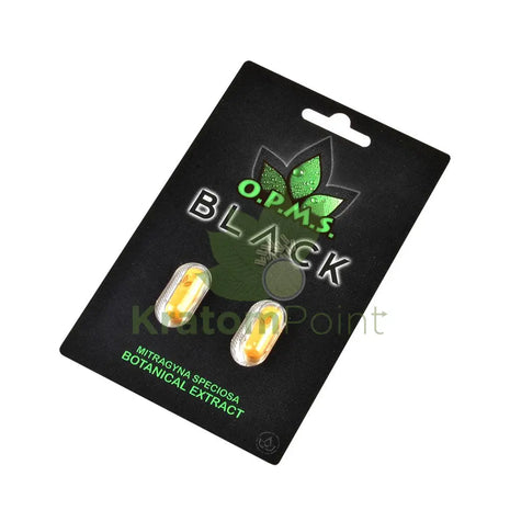 OPMS Black Kratom Capsules 2 count pack