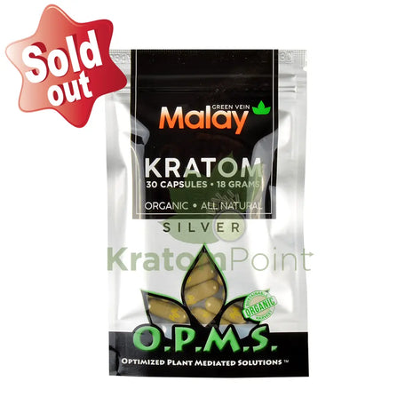 Opms Kratom 15G 30 Capsules Malay Special Reserve Opms