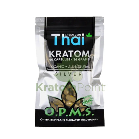 OPMS 30g Thai Kratom, 60 count capsules