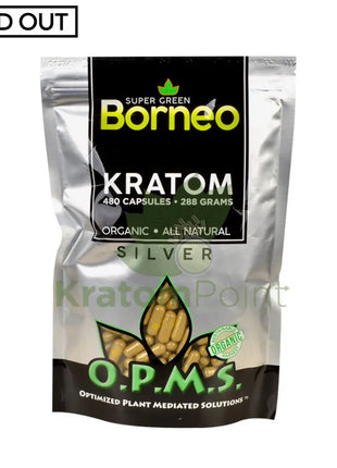 Opms Kratom 480 Capsules Super Green Borneo Opms