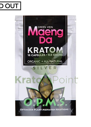 Opms Kratom 8G 16 Capsules Maeng Da Opms