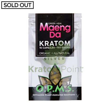 Opms Kratom 8G 16 Capsules Maeng Da Opms