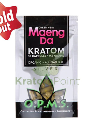Opms Kratom 8G 16 Capsules Maeng Da Opms