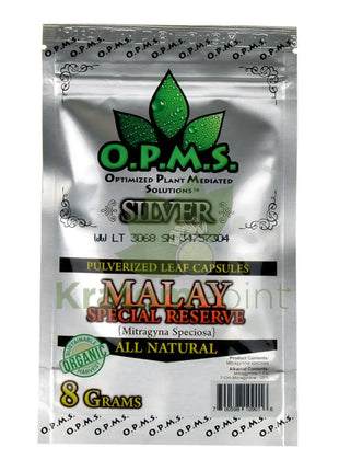 Opms Kratom 8G 16 Capsules Malay Special Reserve Opms