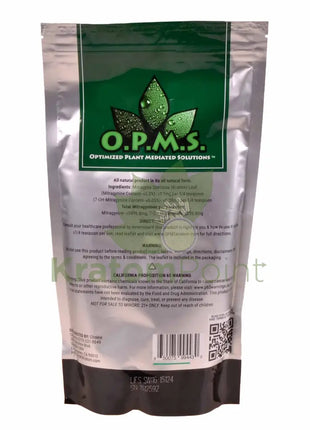 OPMS Kratom Powder 16oz White Vein Indo opms