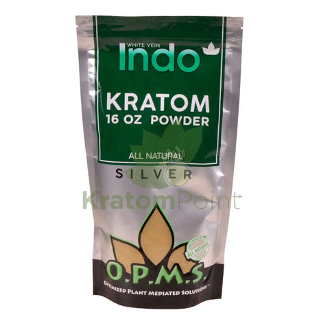 OPMS Kratom Powder 16oz White Vein Indo opms