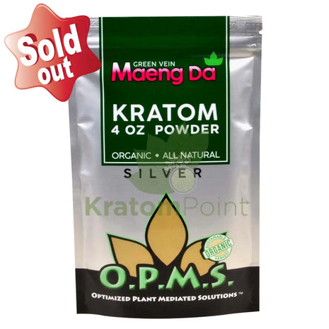 Opms Kratom Powder 4Oz Green Vein Maeng Da Opms