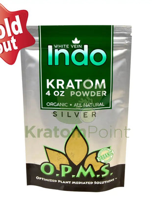 Opms Kratom Powder 4Oz White Vein Indo Opms