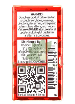 OPMS Red Shot Kratom Liquid Extract 8.8ml opms