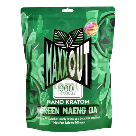 Pain Out (Maxx Out) Kratom Capsules 1000Ct Green Maeng Da Pain Out