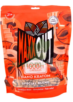 Pain Out (Maxx Out) Kratom Capsules 1000ct Special Blend - pain out