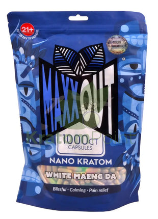 Pain Out (Maxx Out) Kratom Capsules 1000ct White Maeng Da - pain out