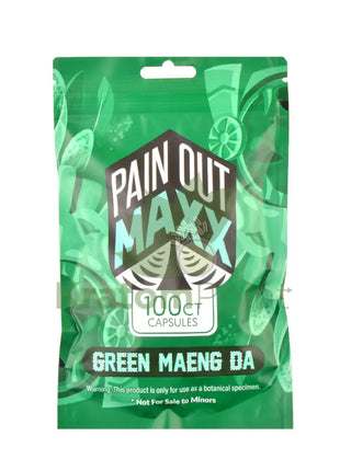 Pain Out Kratom Capsules 100Ct Green Maeng Da Pain Out