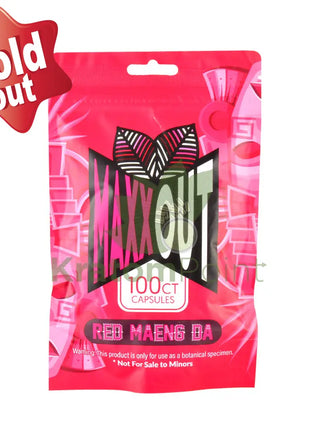 Pain Out (Maxx Out) Kratom Capsules 100Ct Red Maeng Da Pain Out