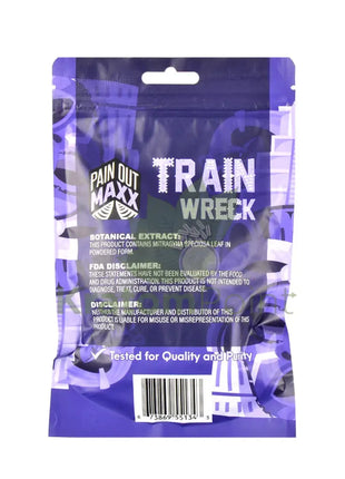 Pain Out Kratom Capsules 100Ct Trainwreck Pain Out-back