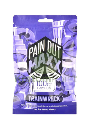 Pain Out Kratom Capsules 100Ct Trainwreck Pain Out