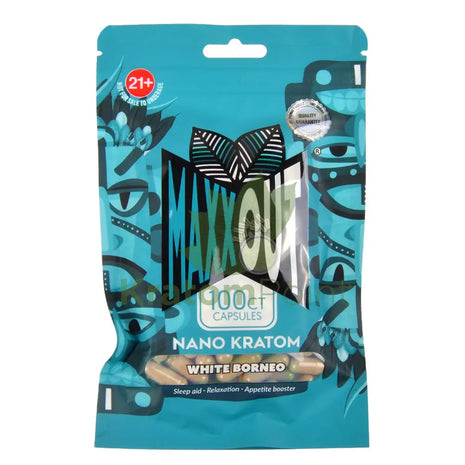 Pain Out (Maxx Out) Kratom Capsules 100ct White Borneo - pain out