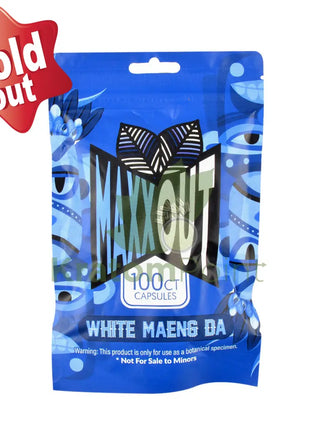 Pain Out (Maxx Out) Kratom Capsules 100Ct White Maeng Da Pain Out