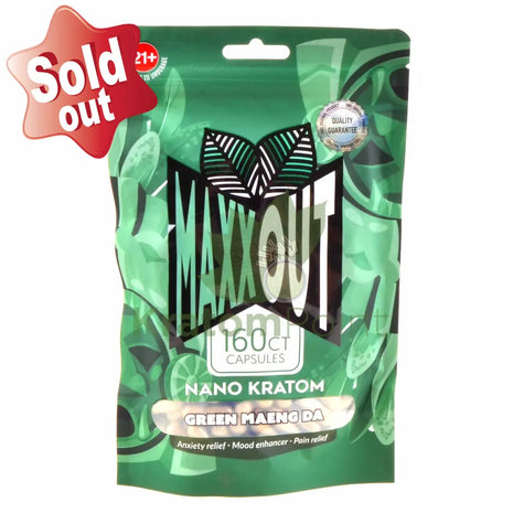 Pain Out (Maxx Out) Kratom Capsules 160ct Green Maeng Da pain out