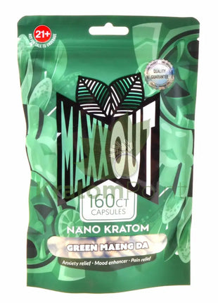 Pain Out (Maxx Out) Kratom Capsules 160ct Green Maeng Da pain out