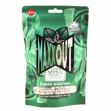 Pain Out (Maxx Out) Kratom Capsules 160ct Green Maeng Da pain out