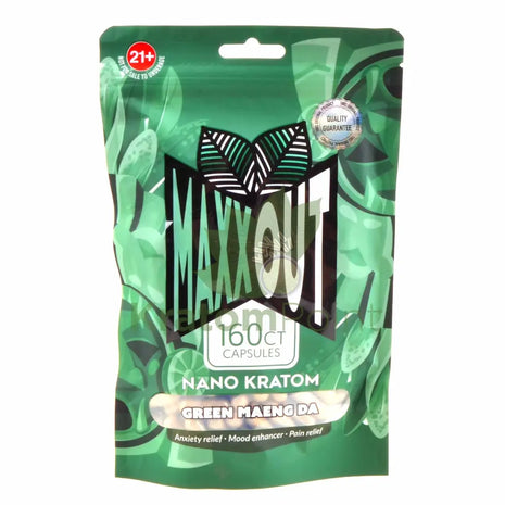 Pain Out (Maxx Out) Kratom Capsules 160ct Green Maeng Da pain out
