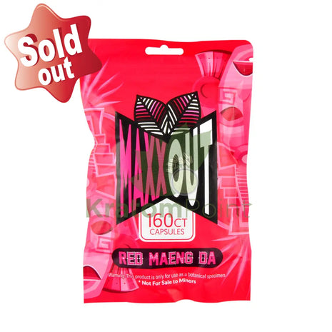 MAXX Out Kratom Capsules 160ct Red Maeng Da