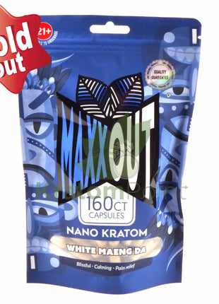 Pain Out (Maxx Out) Kratom Capsules 160ct White Maeng Da pain out