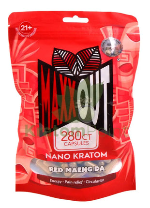 Pain Out (Maxx Out) Kratom Capsules 280ct Red Maeng Da - pain out