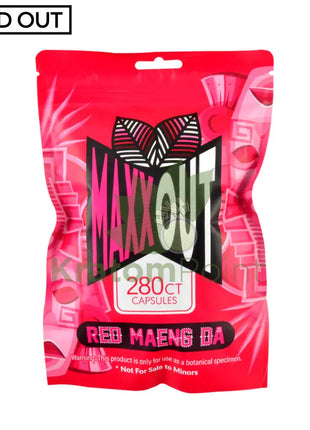 MAXX Out Kratom Capsules 280ct Red Maeng Da