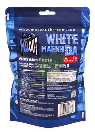 Pain Out (Maxx Out) Kratom Capsules 280ct White Maeng Da - pain out