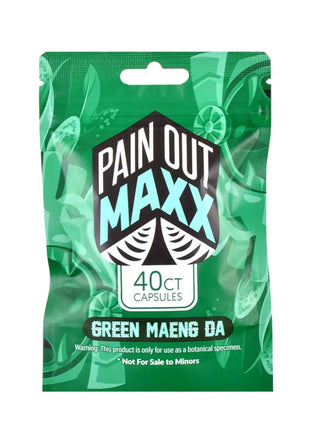 Pain Out Kratom Capsules 40Ct Green Maeng Da Pain Out