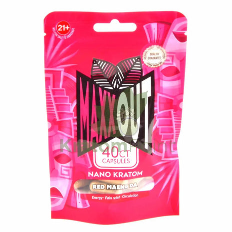 Pain Out (Maxx Out) Kratom Capsules 40ct Red Maeng Da pain out