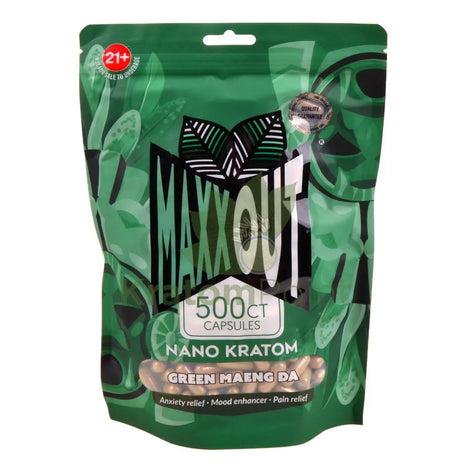 Pain Out (Maxx Out) Kratom Capsules 500ct Green Maeng Da - pain out