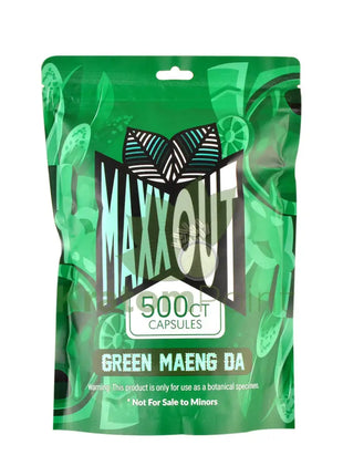 Pain Out (Maxx Out) Kratom Capsules 500Ct Green Maeng Da Pain Out