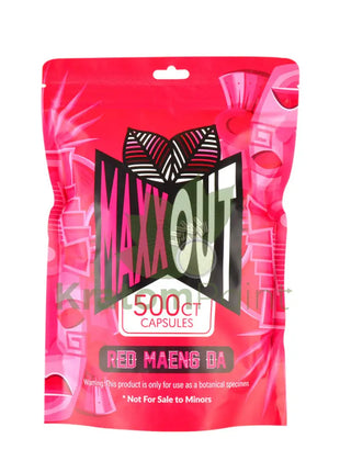 Pain Out (Maxx Out) Kratom Capsules 500Ct Red Maeng Da Pain Out