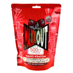 Pain Out (Maxx Out) Kratom Capsules 500ct Red Maeng Da - pain out
